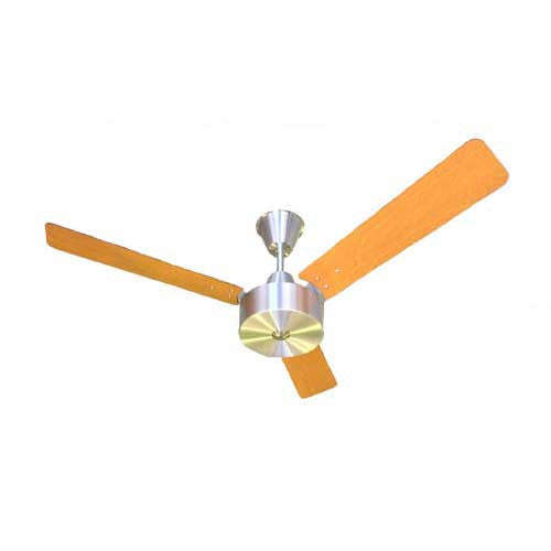 Solent 3 Blade Ceiling Fan 1200mm - Oak / Aluminium
