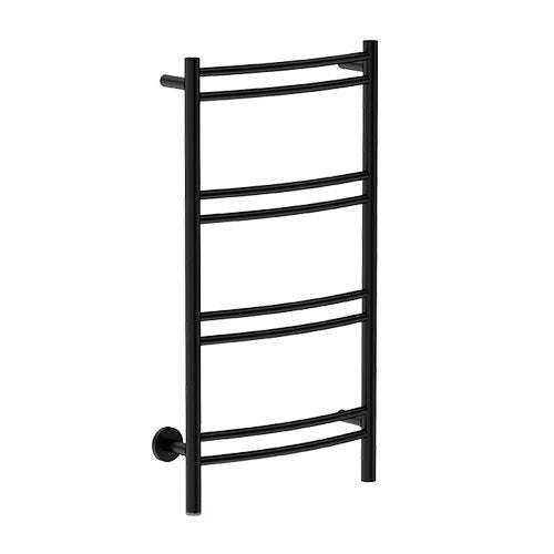 Bathroom Butler Natural 8 Bar Curved PTS Heated Towel Rail 500mm