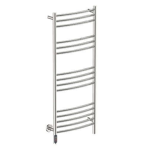 Bathroom Butler Natural 15 Bar Curved TDC Heated Towel Rail 500mm