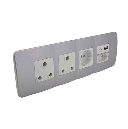 VETi 1 Omni Cluster 5 Module Combo Cluster Socket - White Modules