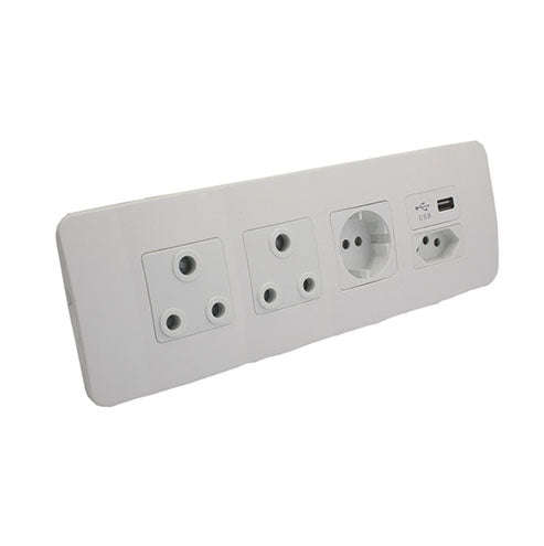 VETi 1 Omni Cluster 5 Module Combo Cluster Socket - White Modules