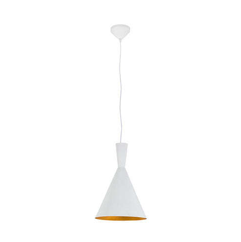 Eurolux Industria Pendant - Tri-White and Gold