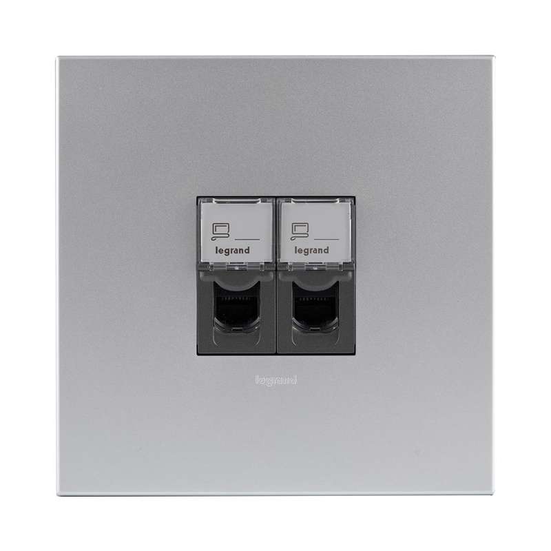 Legrand Arteor Double Network Socket  4 x 4