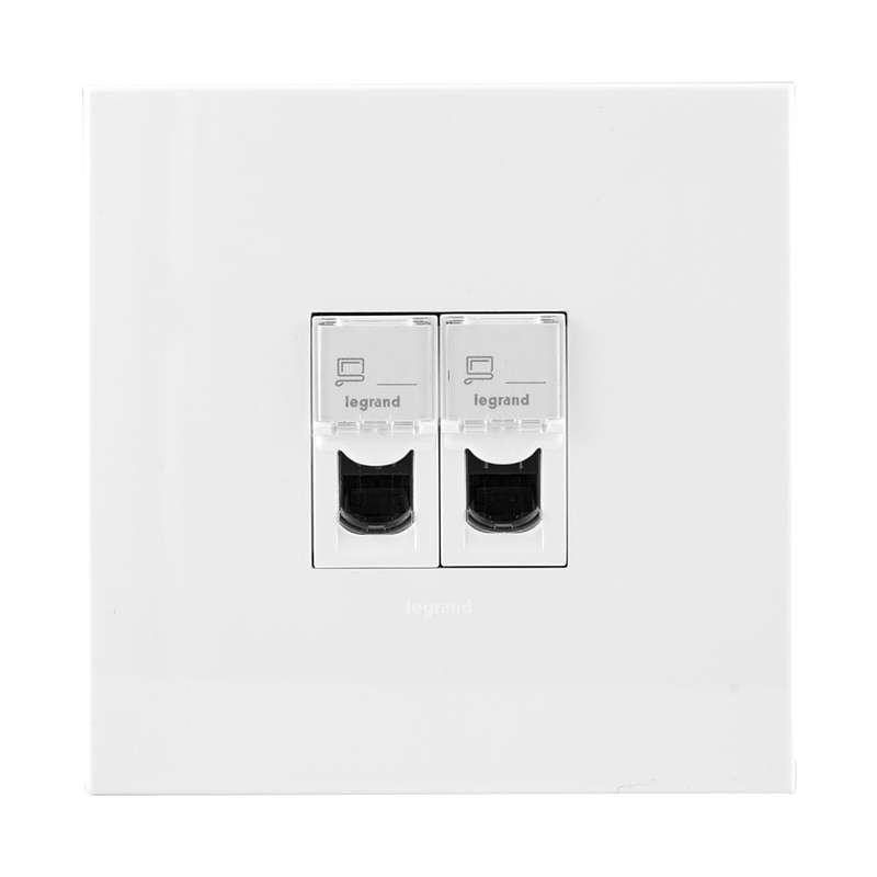 Legrand Arteor Double Network Socket  4 x 4
