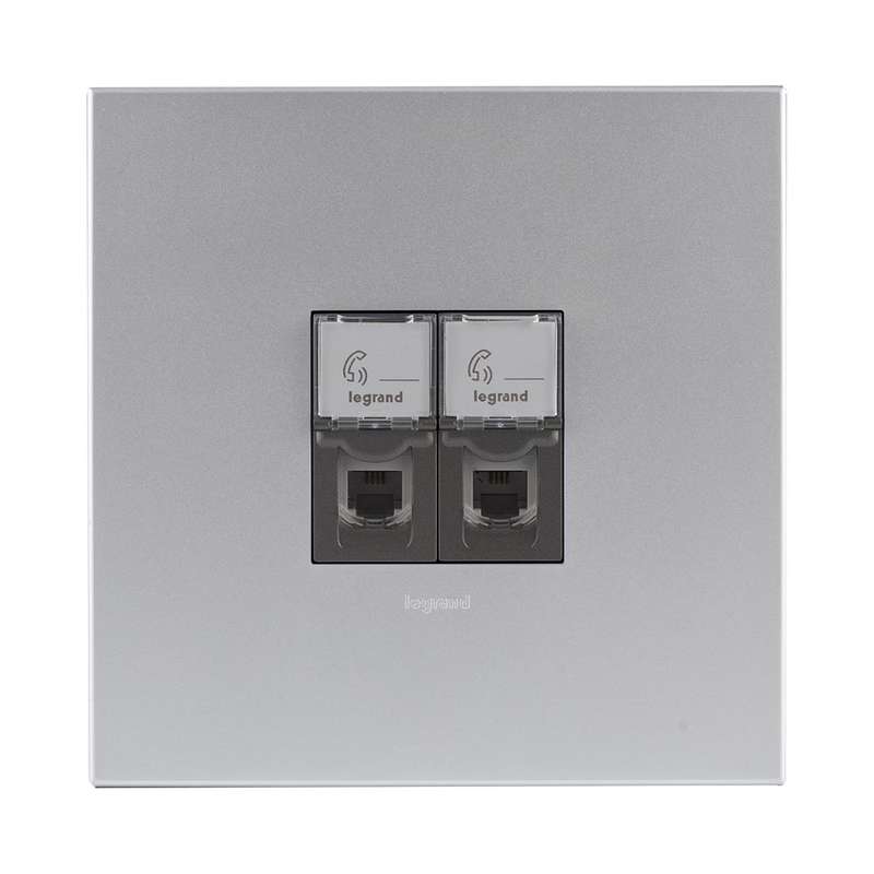 Legrand Arteor Double Telephone Socket 4 x 4