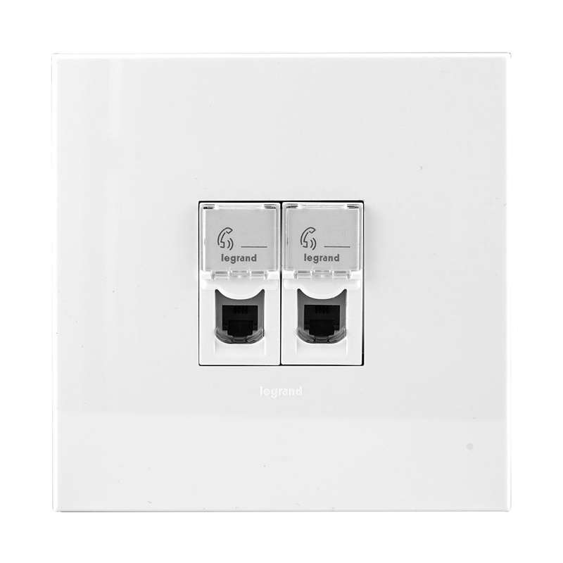 Legrand Arteor Double Telephone Socket 4 x 4