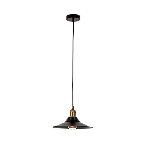 Bright Star Matt Black Metal Pendant