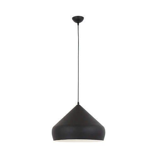 Bright Star Matt Black Aluminium 1 Light Pendant
