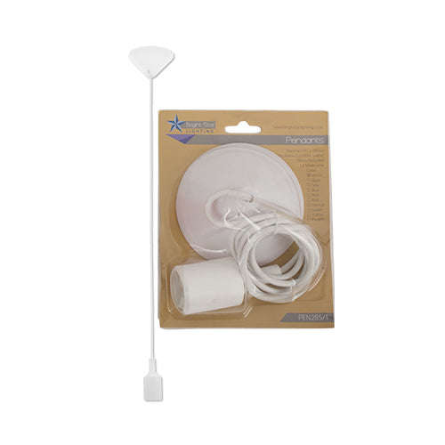 Bright Star PVC & Silicon 1 Light Pendant Blister Packs