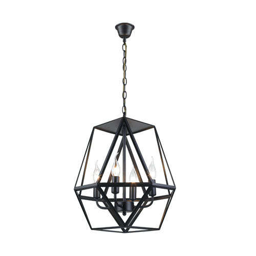 Bright Star 4 Light Metal Pendant