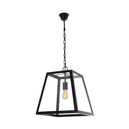Bright Star Metal Pendant with Clear Glass