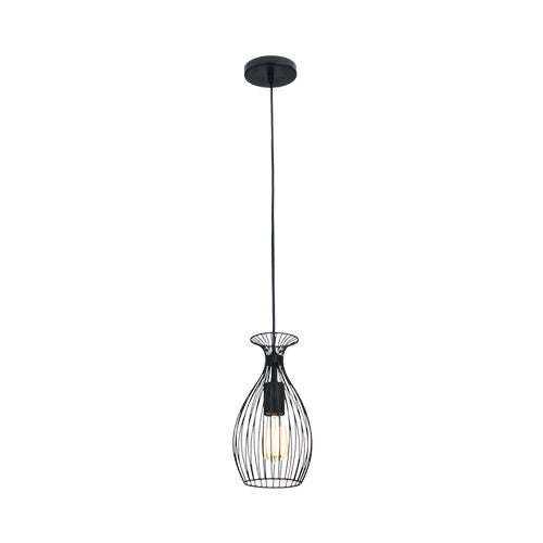 Bright Star Ribbed Metal Pendant