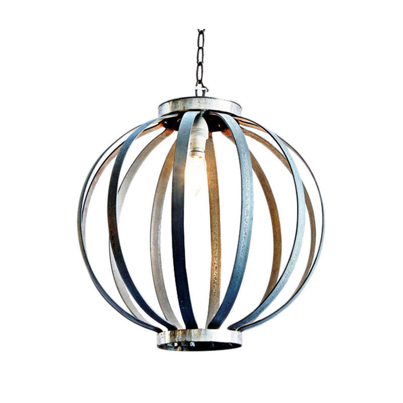 Flat Barred Globe Bartley Pendant