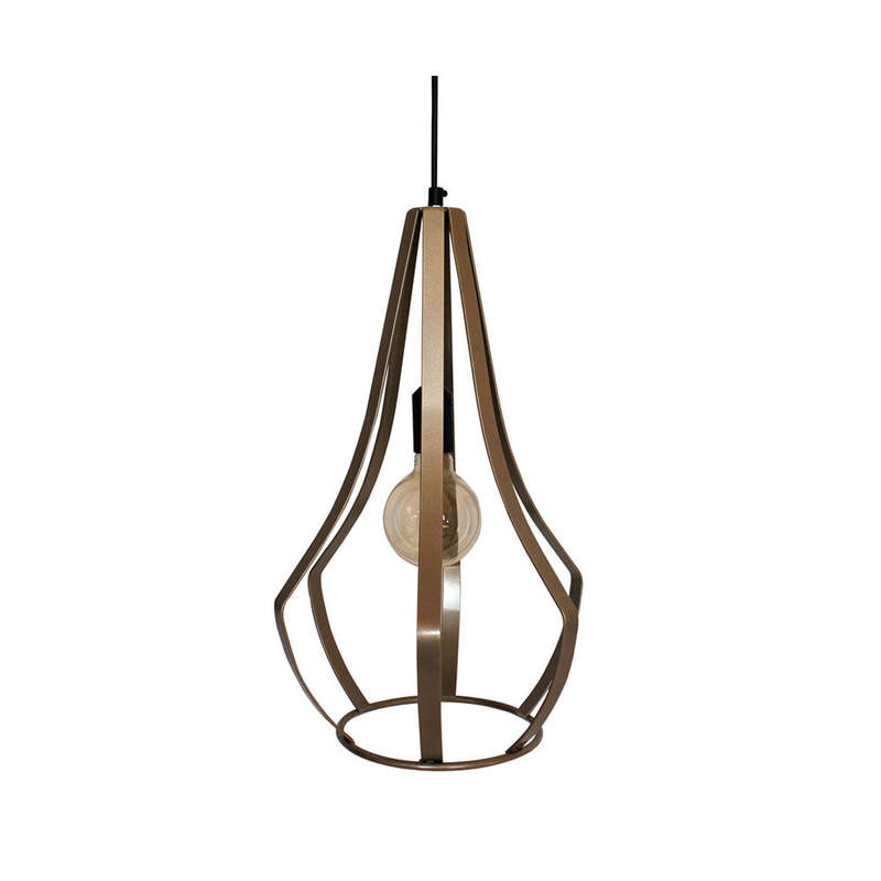 Flat Barred Decanter Cone Pendant