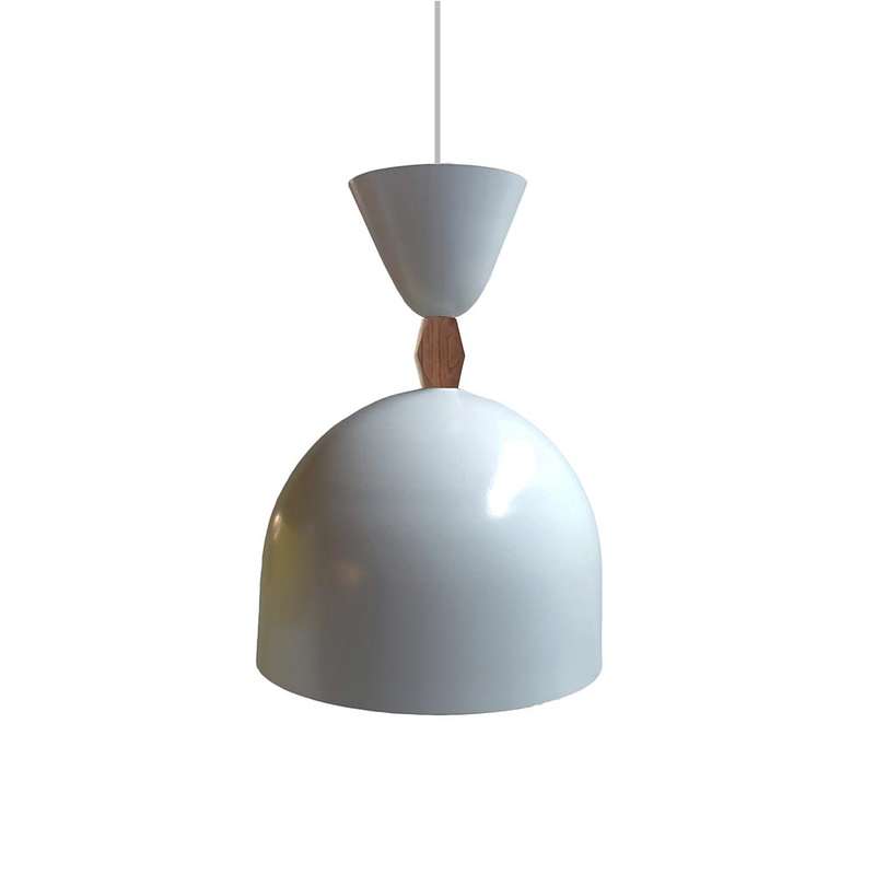 Wire World Fini Wood Spun Metal Pendant