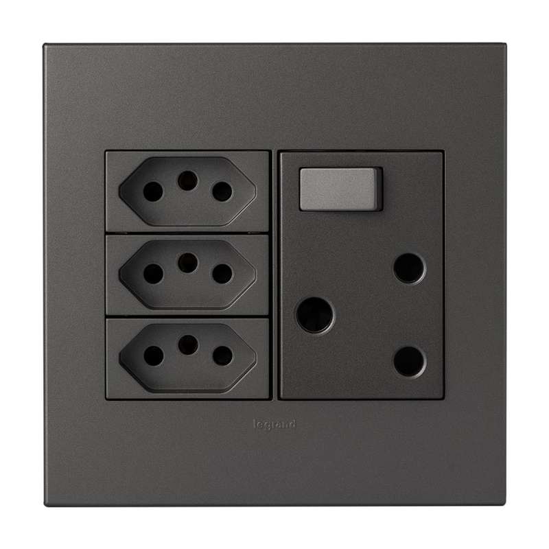Legrand Arteor RSA 3 Slimline Socket 4 x 4