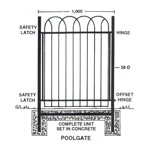 Xpanda Poolside Gate 1000mm x 1250mm