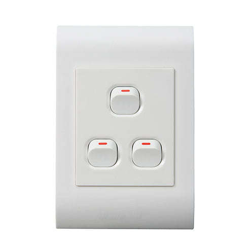 Lesco Pipelli 3 Lever with 2-Way Light Switch 4 x 2