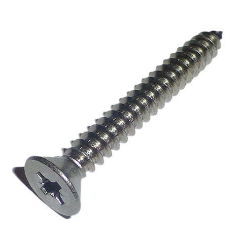 Ruwag CSK Pozi Self Tapping Screw 4 x 25mm 10 Pack