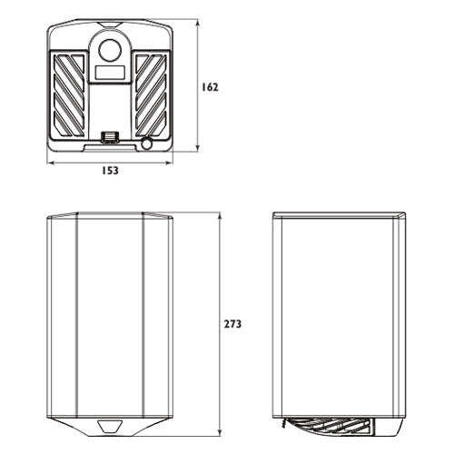 Motor Powered Hand Dryer - Matt Stainless Steel