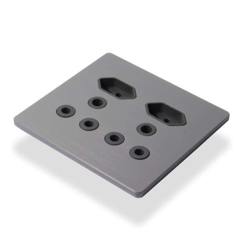 Lumen8 Raw Double RSA & Double Slimline Unswitched 4 x 4 - Deep Grey