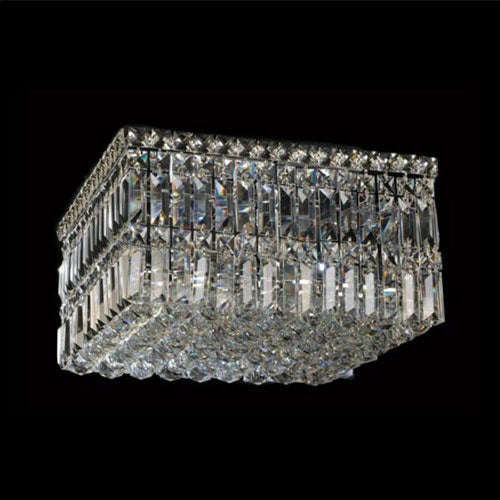 K. Light Square K9 Crystal Small Ceiling Light