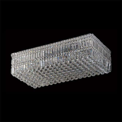 K. Light Rectangular K9 Crystal Large Ceiling Light