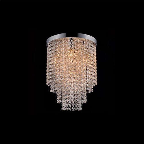 K. Light Round K9 Crystal LED Small Ceiling Light