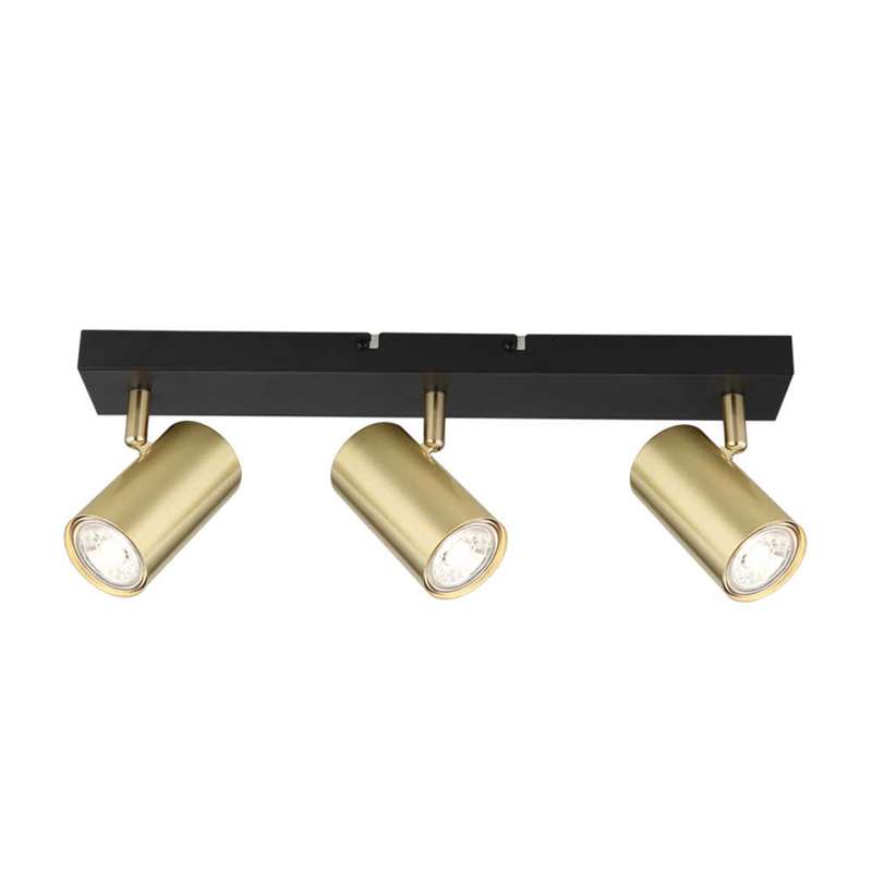 Bright Star Trio Metal Spotlight GU10 50W - Black / Gold