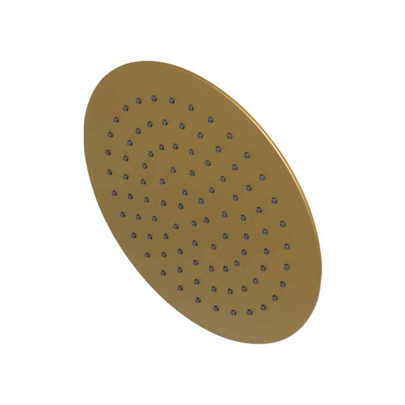 BluTide Rose Shower Head 250mm - Brushed Brass