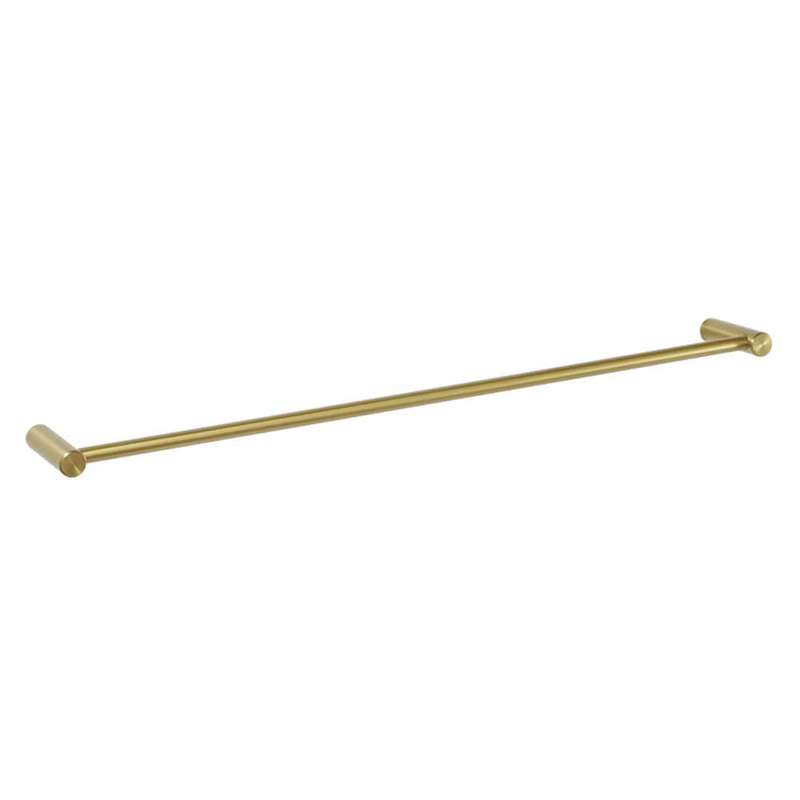 BluTide Single Towel Rail - Brushed Brass