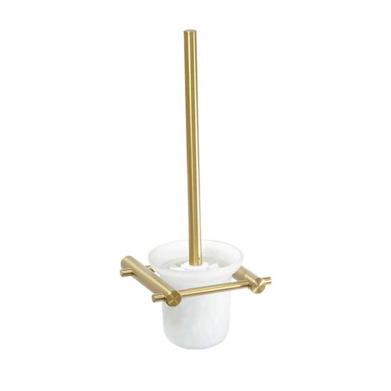 BluTide Toilet Brush Holder - Brushed Brass