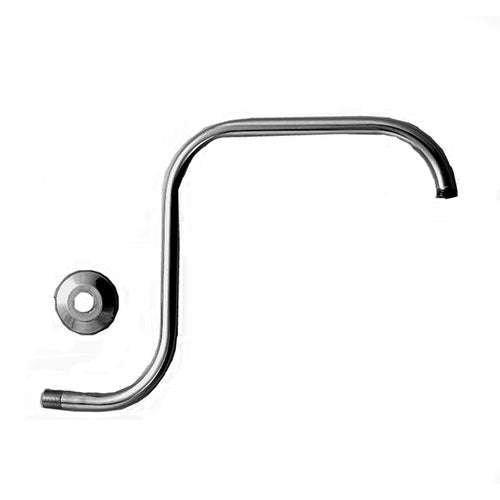 Stunning Curved Shower Arm 400mm - Chrome