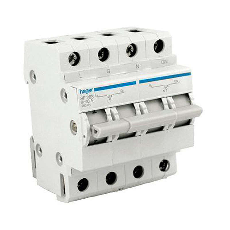 Hager Changeover Switch 2P 63A