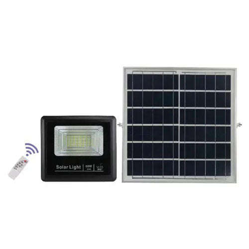 Solar 60W LED Floodlight - Black