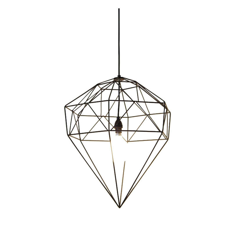 Small Diamond Wired Pendant