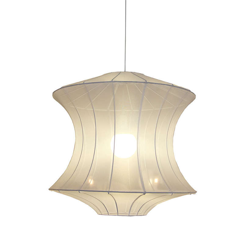 Sedona Freeform Shaped Felt Pendant - White