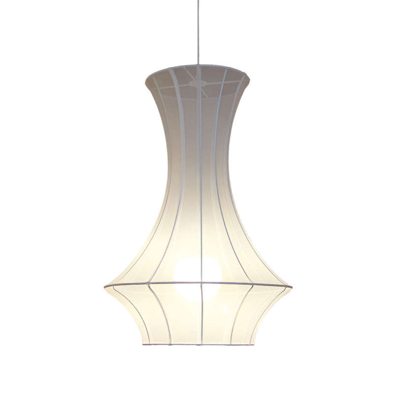Bardosa Freeform Shaped Felt Pendant - White