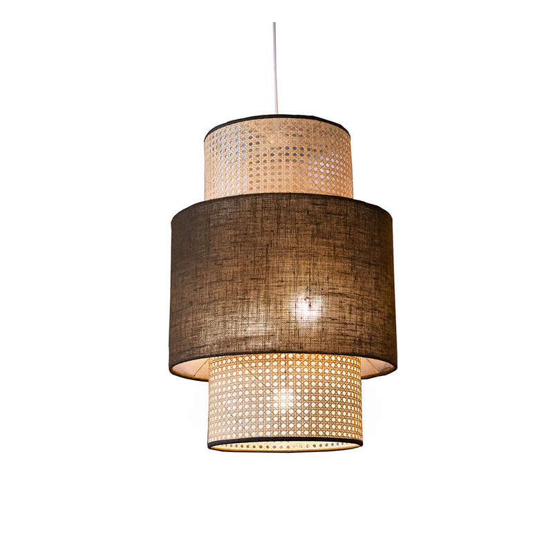 Moai Cylindrical Pendant - Neutral Brown