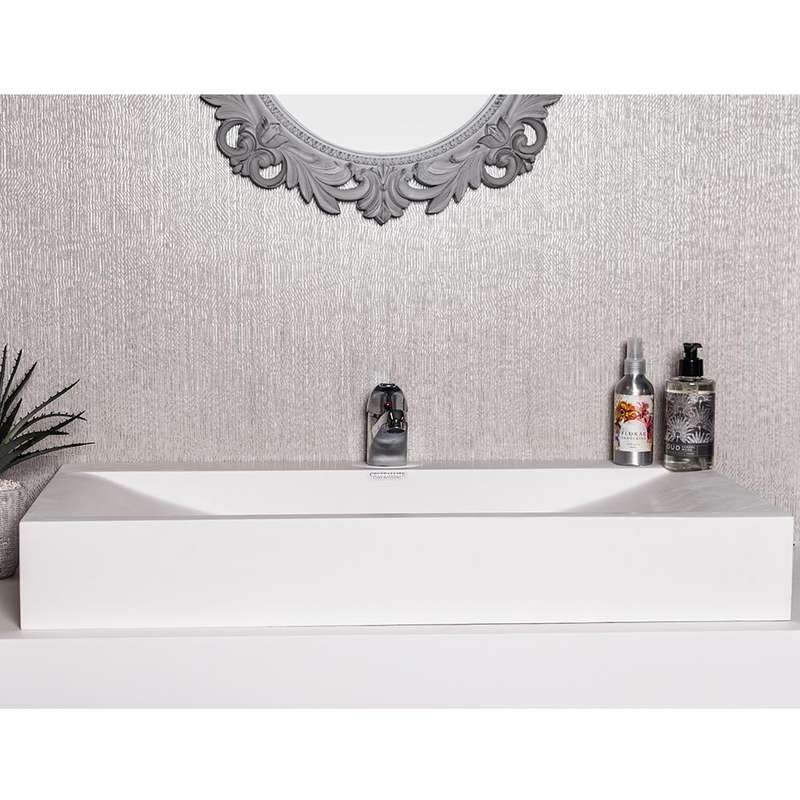 Crystallite Stone Single Wave Basin