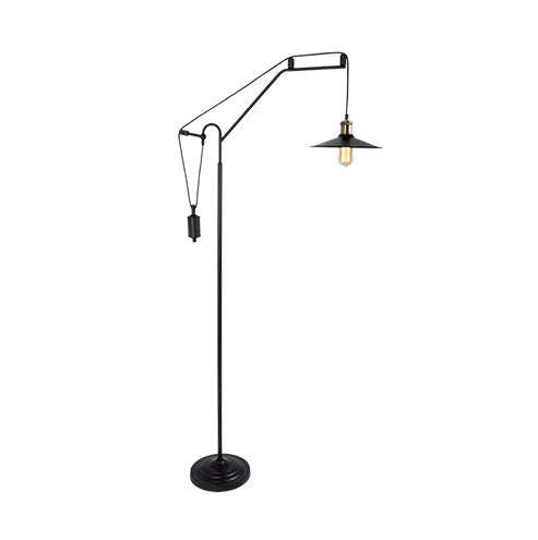 Bright Star Drop Matt Black Floor Standing Lamp