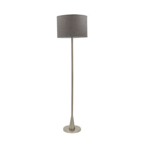 Bright Star Grey Shade Floor Standing Lamp