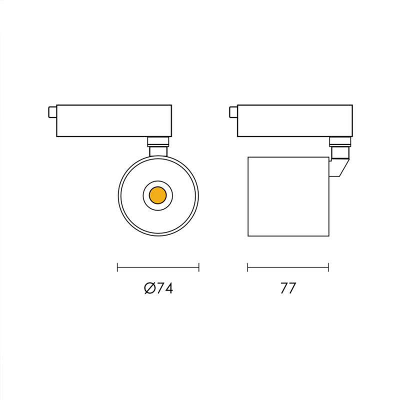 Spazio New York LED 3 Wire Track Light 20W 2800lm