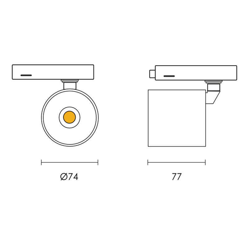 Spazio New York LED 4 Wire Track Light 20W 2800lm