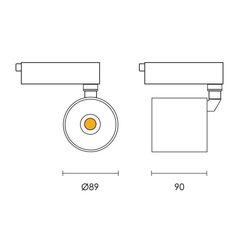 Spazio New York LED 3 Wire Track Light 30W 3920lm