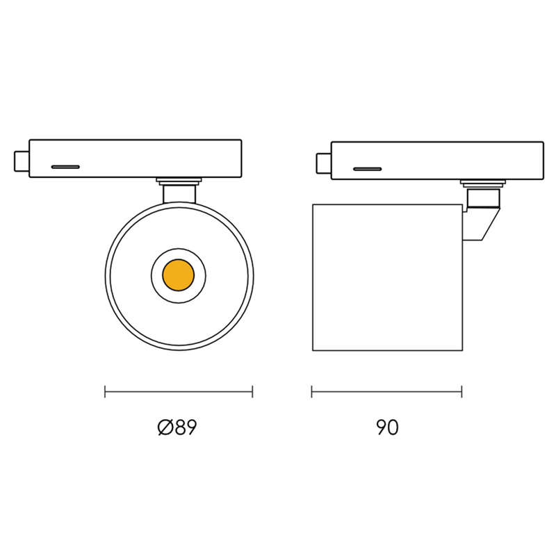 Spazio New York LED 4 Wire Track Light 30W 3920lm