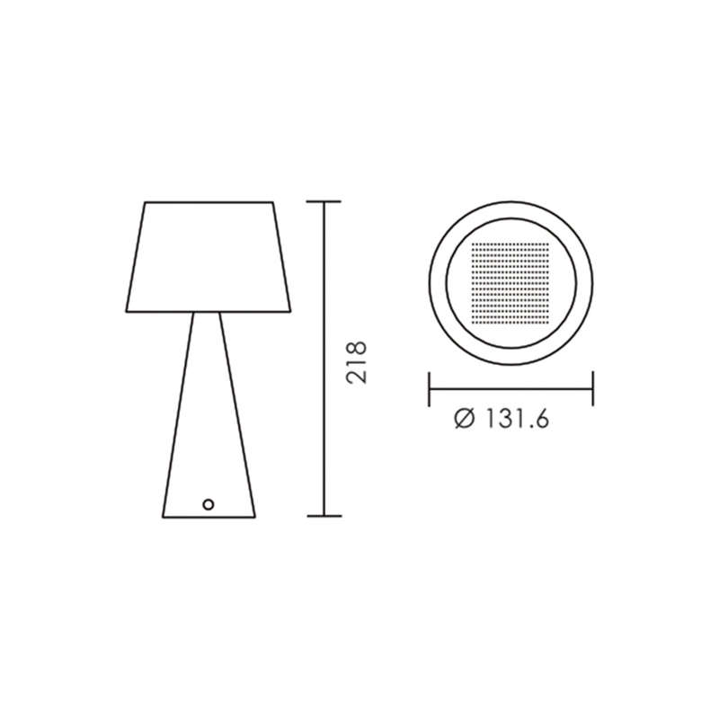 Spazio Fuji Table Light 5W 500lm 3000K