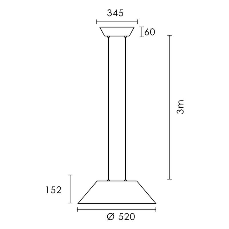 Spazio Akira Round Dimmable LED Pendant 8W 800lm 3000K
