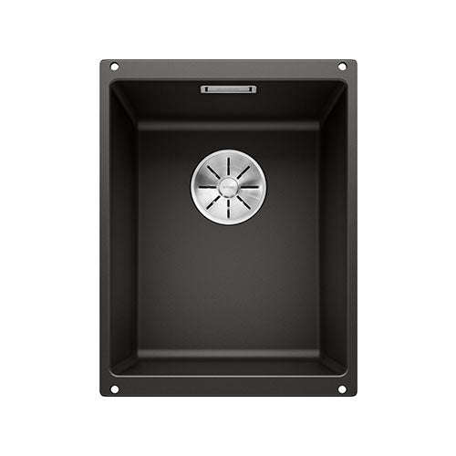 BLANCO SubLine 320-U Silgranit Single Bowl Undermount Sink - Black