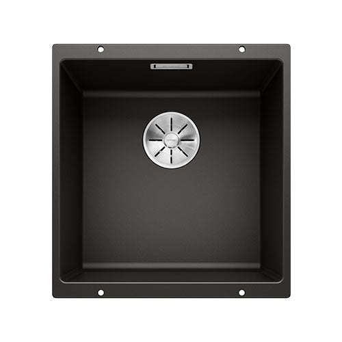 BLANCO SubLine 400-U Silgranit Single Bowl Undermount Sink - Black